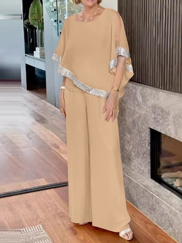 / Two Mother Elegant the Bride of Piece Jumpsuit Dress Pantsuit