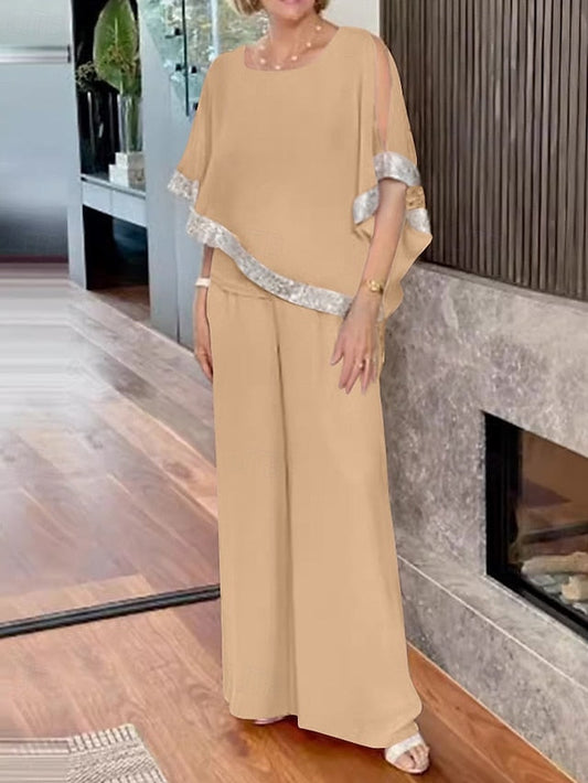 / Two Mother Elegant the Bride of Piece Jumpsuit Dress Pantsuit