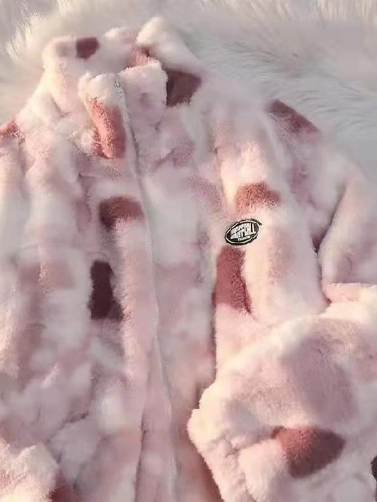 Jacket Faux Fur Coat Teddy Women's Warm Fleece