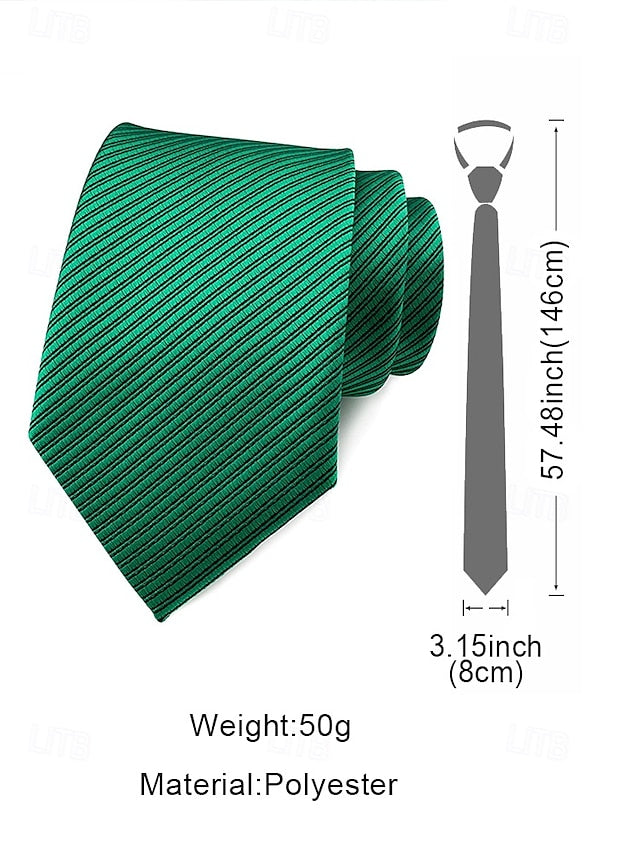 Men's striped tie satin