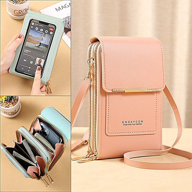 Coin Mobile Phone Purse Wallet Women's Crossbody Bag
