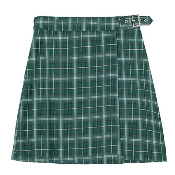 Plaid Top & Skirt Set