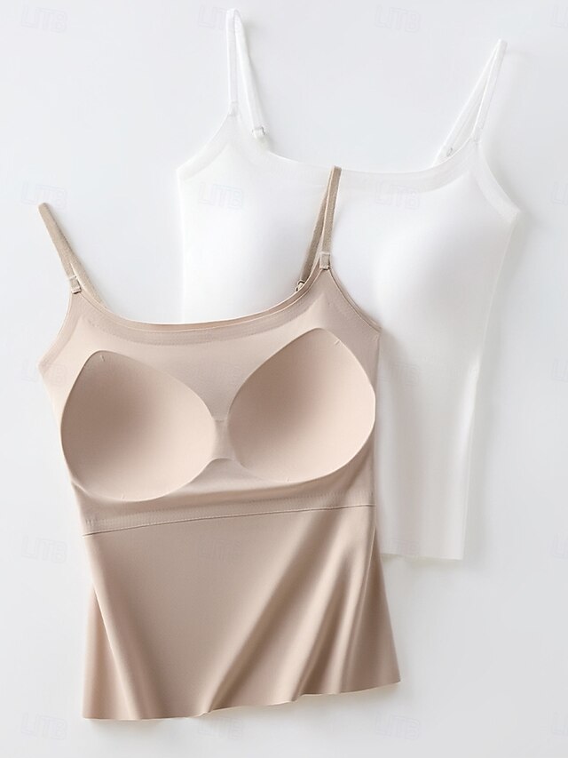 Women's Camisole Tank Top Solid Color Daily Sleeveless U