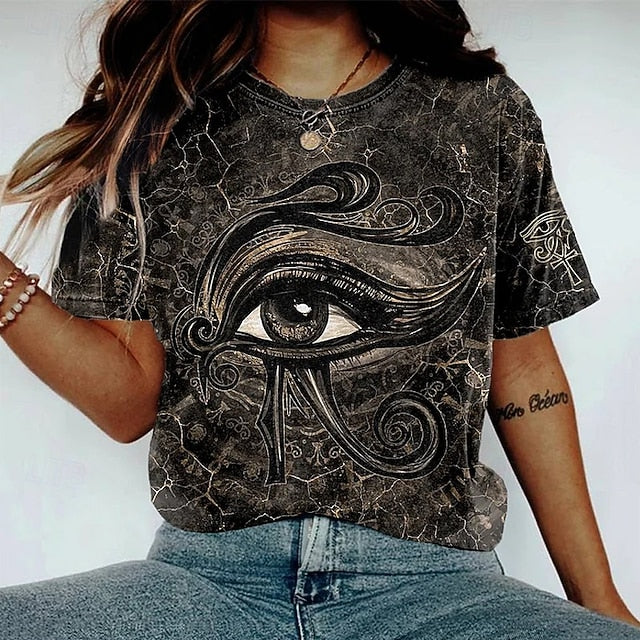 Women's T Shirt Tee Top Print Print Fashion Modern Short