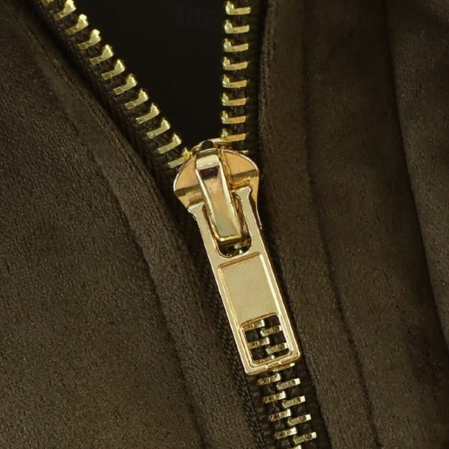 Casual Jacket Zipper Pocket Women's Comfortable Warm