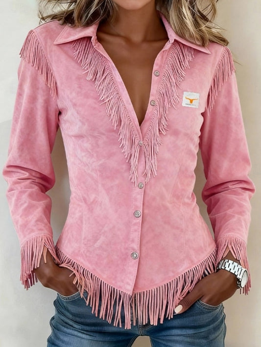 Women's Shirt Blouse Plain Stylish Western Modern Long