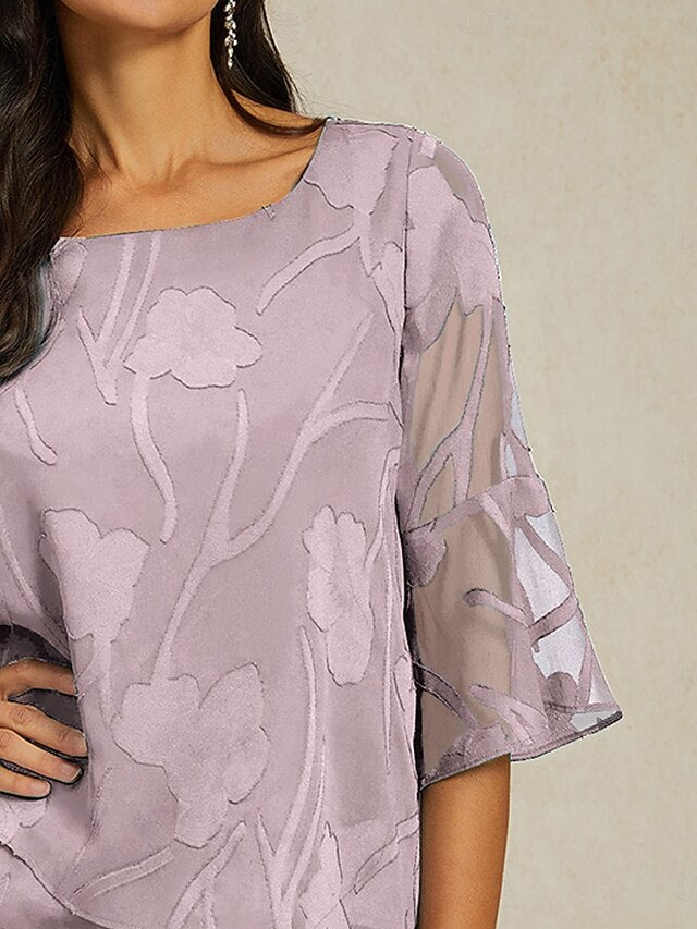 Women's Lace Shirt Blouse Dressy Tops Chiffon Tops