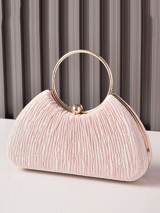 Party Handbag Women's Christmas Velvet Elegant – Red