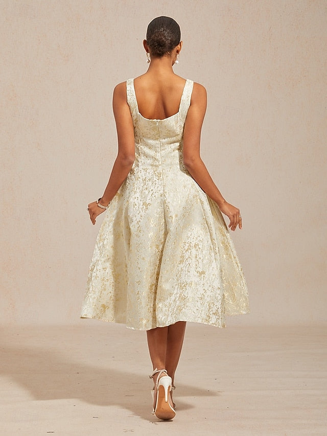 Women's Midi Dress Sheath Dress Elegant Graphic Sleeveless