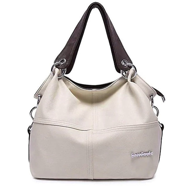 Leather – with Handbag Canvas Casual Straps Women's