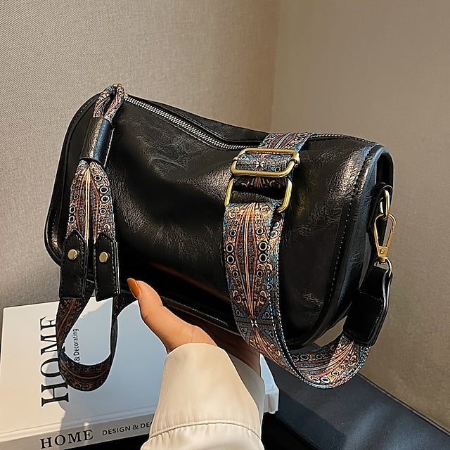 Handbag Women's Bohemian Leather Vintage – Strap PU with
