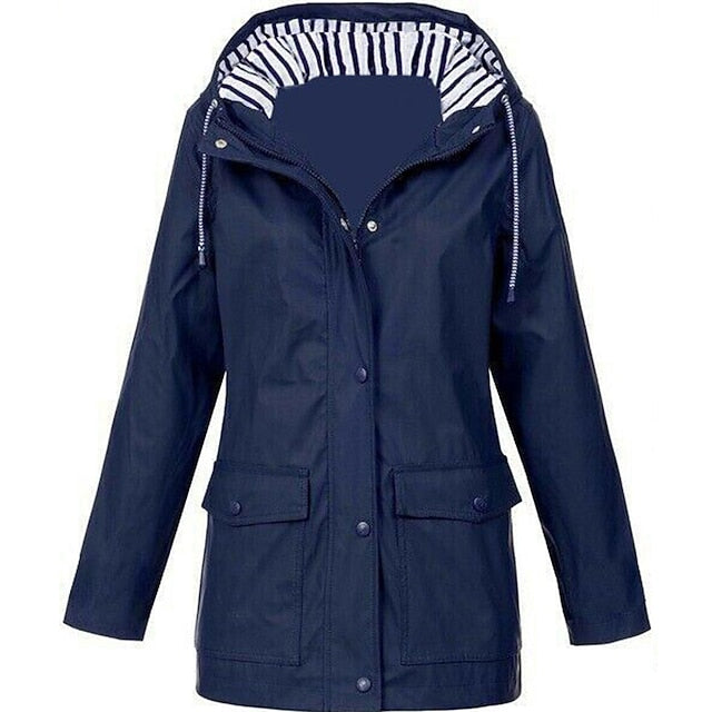 Women's Rain Jacket Hiking Raincoat Waterproof Jacket