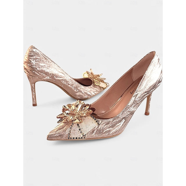 Heels – Wedding Shoes High Silver Women Glitter Sparkling for