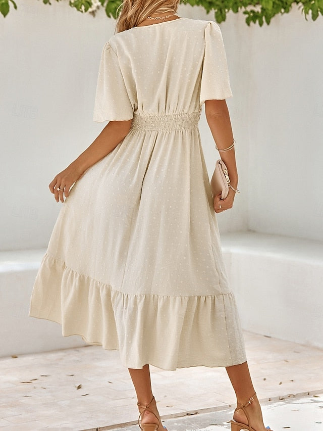 Women's Midi Dress Casual Dress A Line Dress Stylish Basic