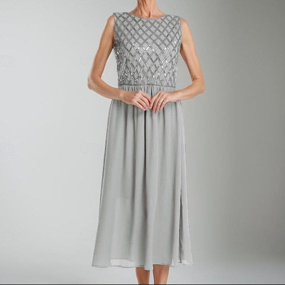 Simple Mother the of Bride Wedding A-Line Guest Dress