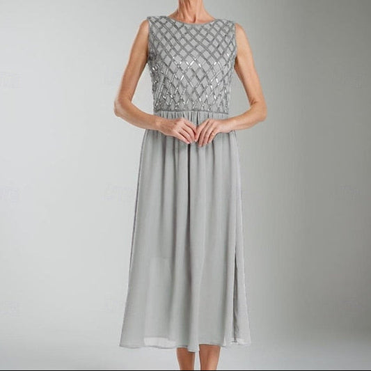 Simple Mother the of Bride Wedding A-Line Guest Dress