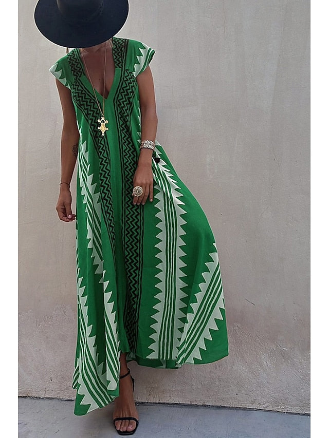 Women's Midi Dress Cocktail Dress Floral Dress Boho Dress