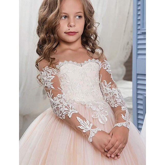 Princess First Girl Girls' Communion Flower Dress