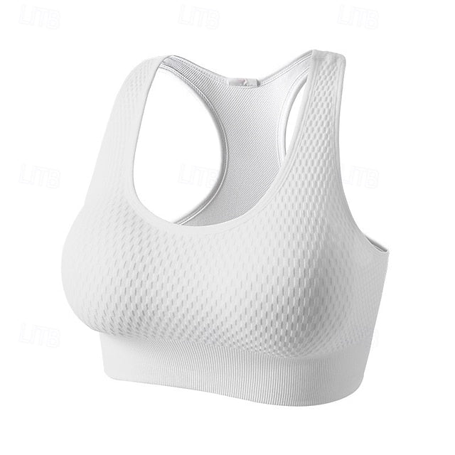 Women's High Support Sports Bra Running Bra Open Back Cross