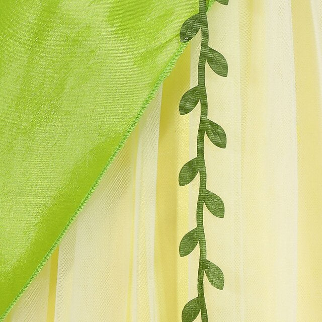 Dress Flower Bell Princess Fairytale Tinker Theme Tiana Girl