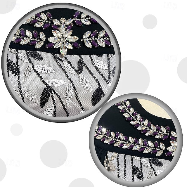 A-Line Crew Neck Cape of the Elegant Mother Bride Dress