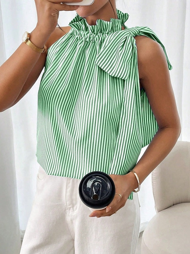 Women's Camisole Tank Top Print Striped Daily Casual
