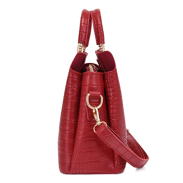 Bag PU out Leather Office Women's Set 3 Purse Pcs Going