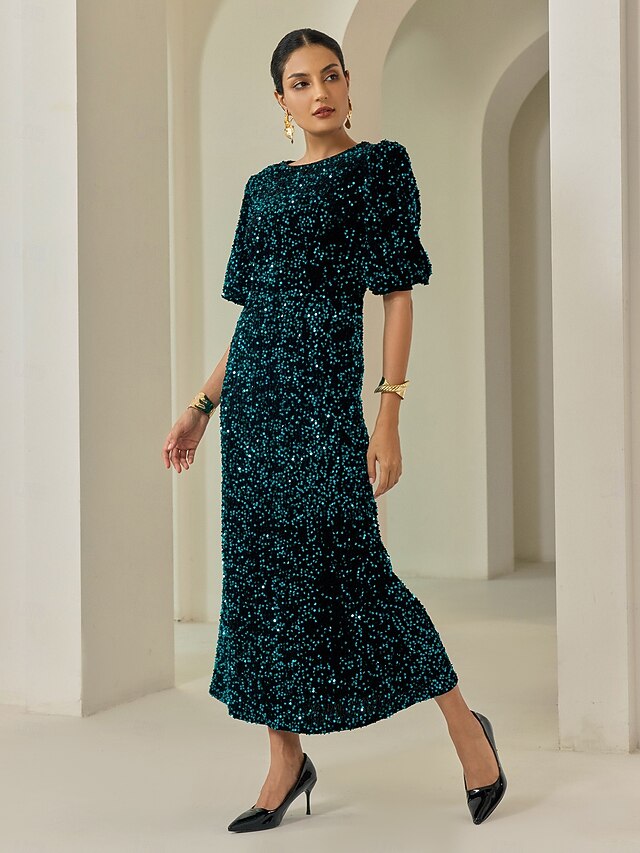 Women's Velvet Dress Sequin Dress Prom Dress Cocktail Dress