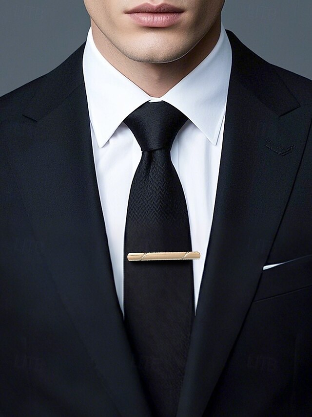7 Clip Colors Tie Classic - Metal Available Men's