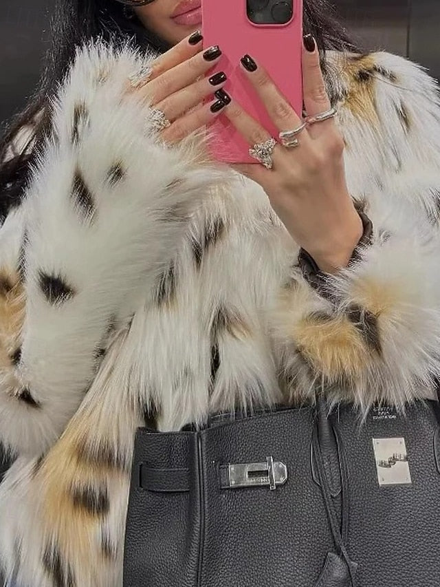 Comfortable Warm Furs Faux Coat Fur Women's Leathers