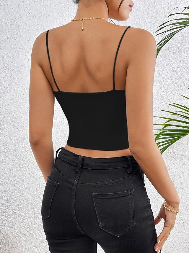 Women's Tank Top Blouse Camisole Tank Top Plain Stylish
