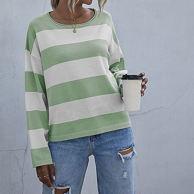 Women's Pullover Sweatshirt Pullover Sweater Long Sleeve