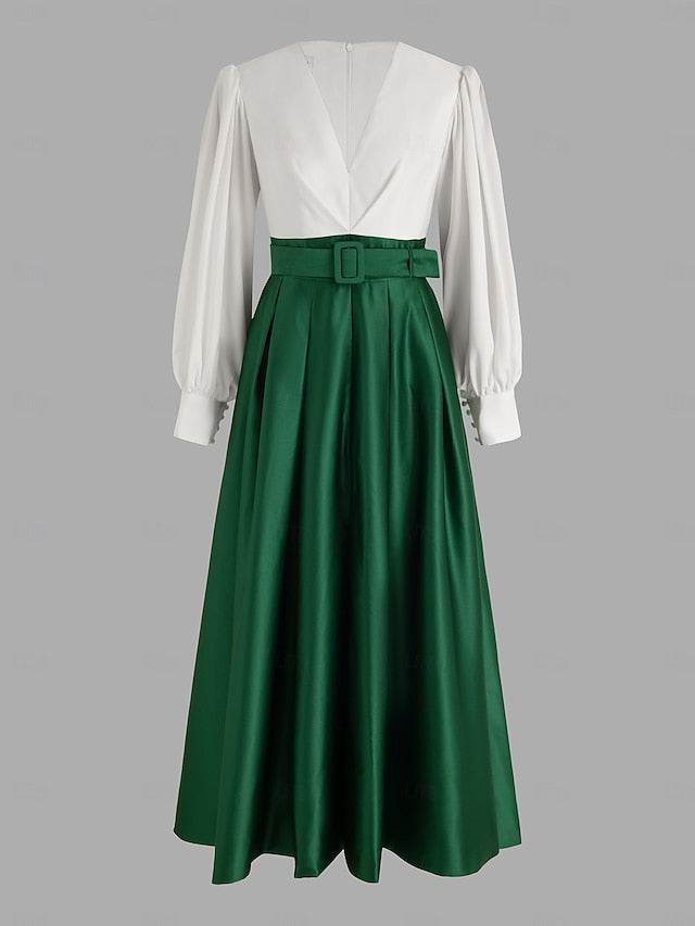 Evening Dress Floor A-Line High Gown Formal Split Wedding Guest