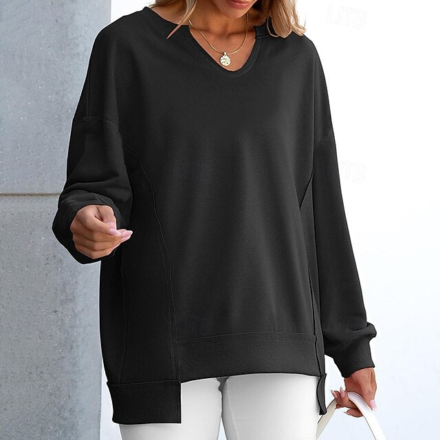 Women's Pullover Sweatshirt Casual Tops Long Sleeve Top