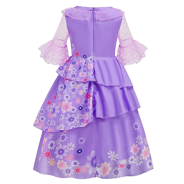 Princess Fairytale Girl Flower Encanto Isabela Dress Madrigal