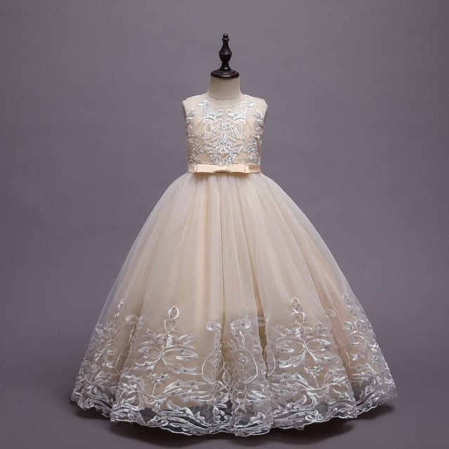 Girls' Princess Flower Dress Kid's Girl