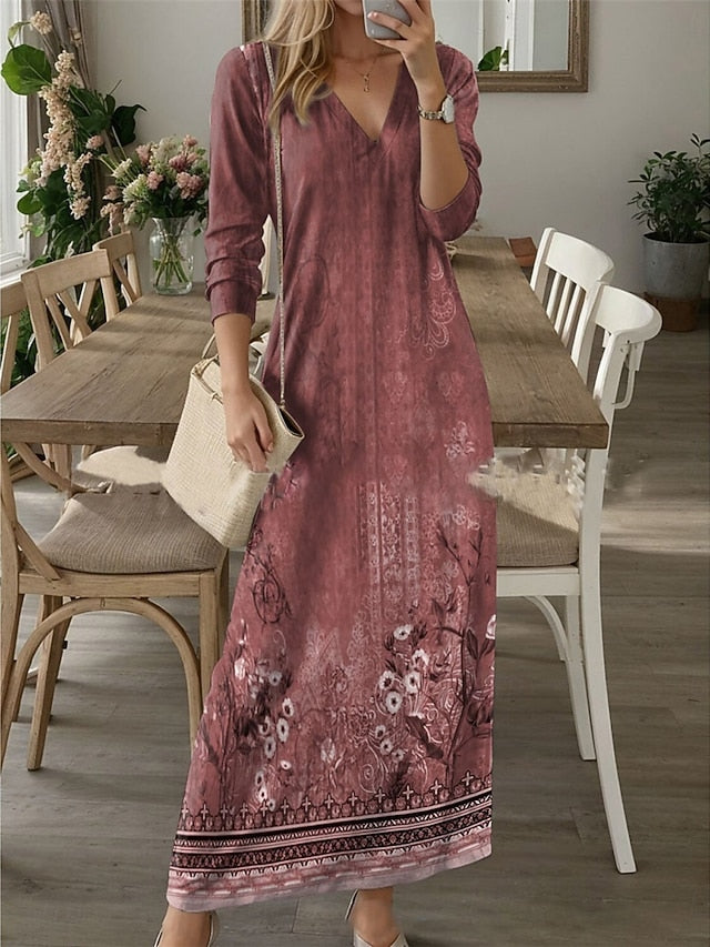 Women's Maxi Dress A Line Dress Casual Daily Loose Fit