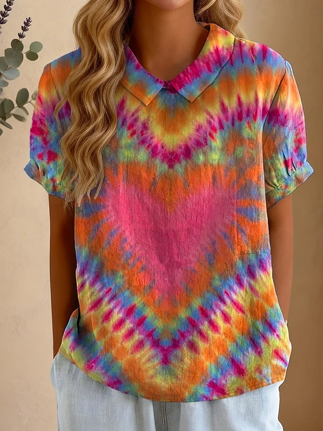 Women's Blouse Print Graphic Abstract Vintage Stylish