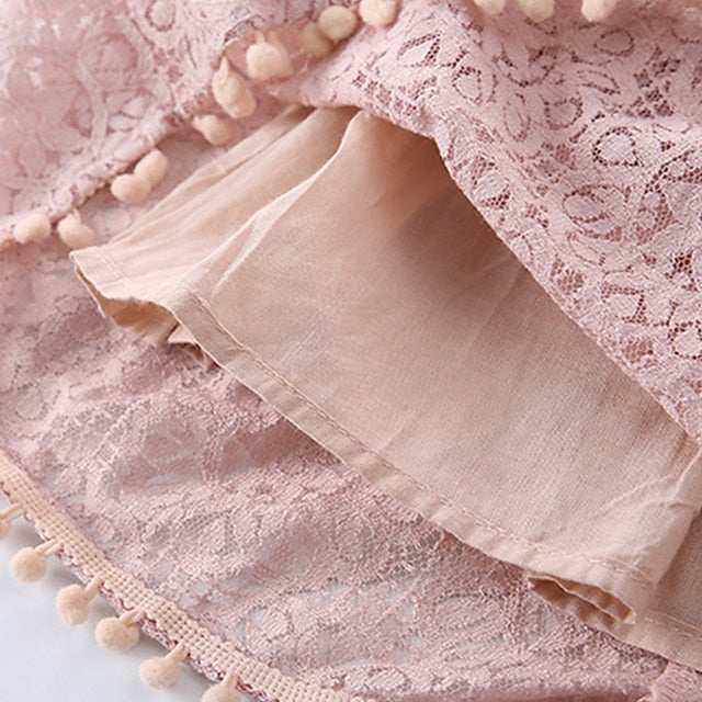 Color Kids Short Girls' Sleeve Party Solid Dress