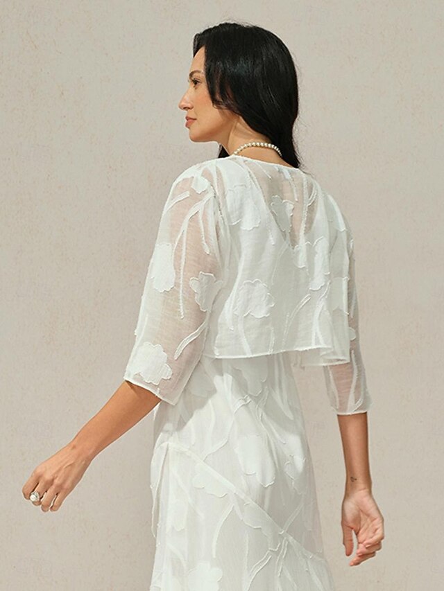 Women's Shrugs Solid Color Elegant Stylish Casual 3/4