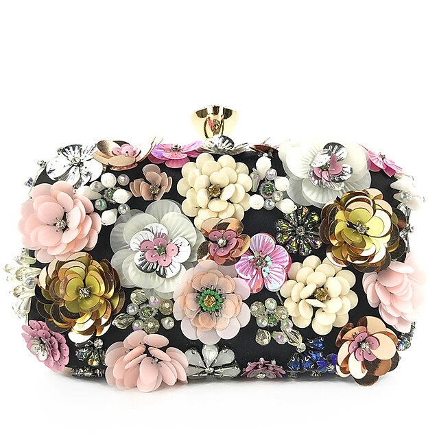 Clutch Flower Evening Women's – Floral Embellished 3D