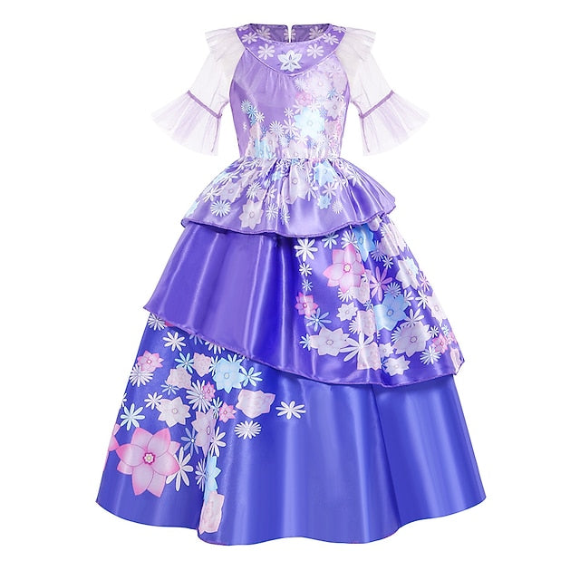 Dress Fairytale Encanto Girl Madrigal Flower Isabela Princess