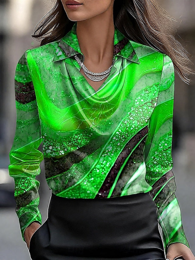 Women's Shirt Dressy Tops Formal Work Shirt Graphic