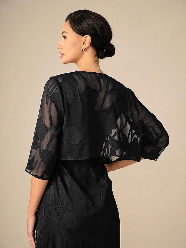 Women's Shrugs Solid Color Elegant Stylish Casual 3/4