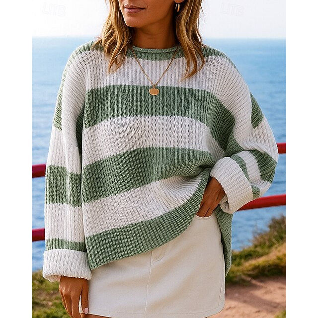 Women's Lounge Top Knitted Sweatshirt Long Sleeve Top