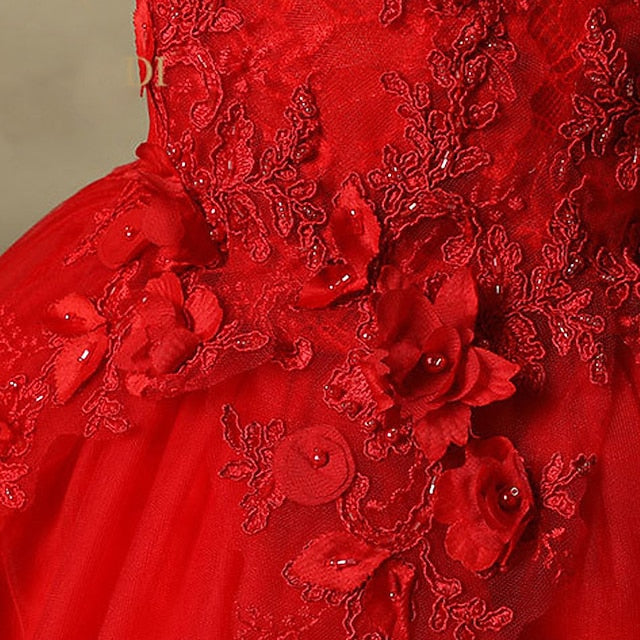 Dress Princess Girls' Flower Party Girl