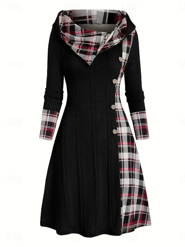 Christmas Women's Midi Dress A Line Dress Casual Daily