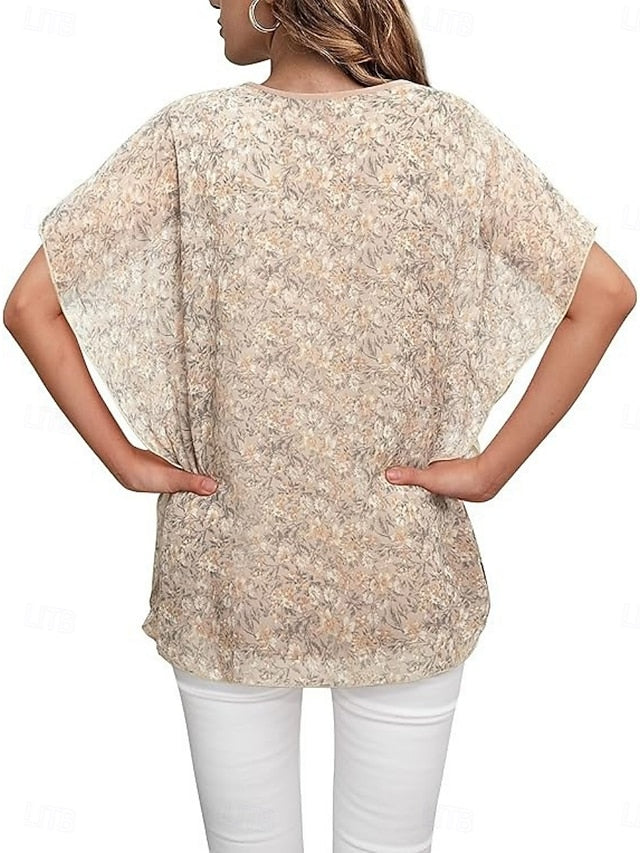 Women's Shirt Blouse Ruffle Blouse Plain Stylish Classic