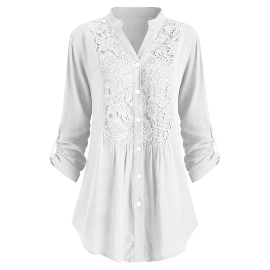 Women's Shirt Lace Shirt Tunic Shirts Blouse Elegant