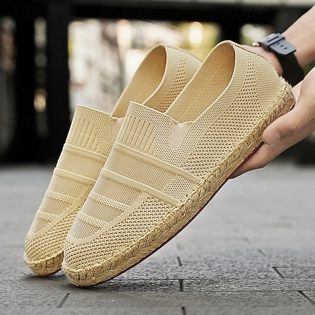 with Woven – Design Espadrilles Beige Men's Vacation